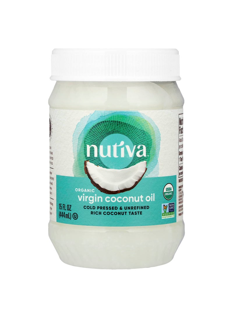 Organic Virgin Coconut Oil, 15 fl oz (444 ml)